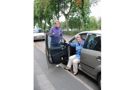 a volunteer driver helping out