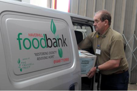 Loading the Foodbank van