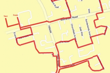 The 5 mile route