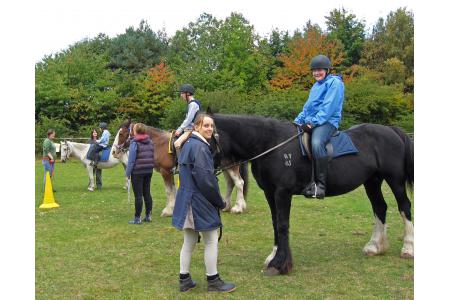 Taking part in World's Biggest Riding Lesson