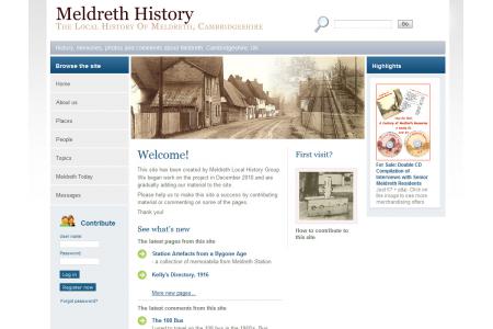 Meldreth Local History Group's new website