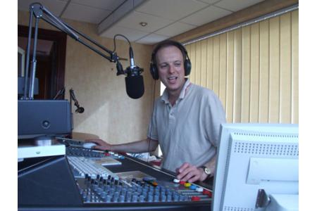 Presenter Lance England on air