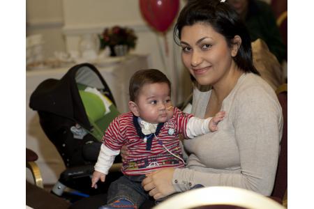 Mum and baby at our 2010 Christmas Party
