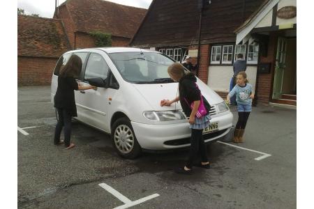 Car Wash to raise money for playground.