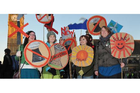 Leeds activists at the national climate march 2009