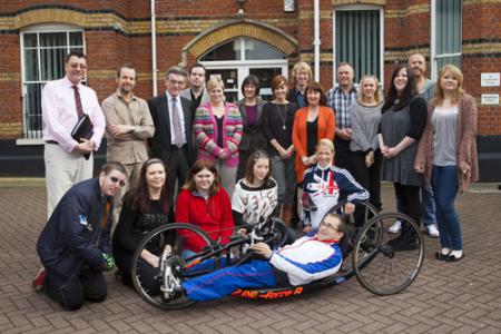 Young people & staff with our Community Champions