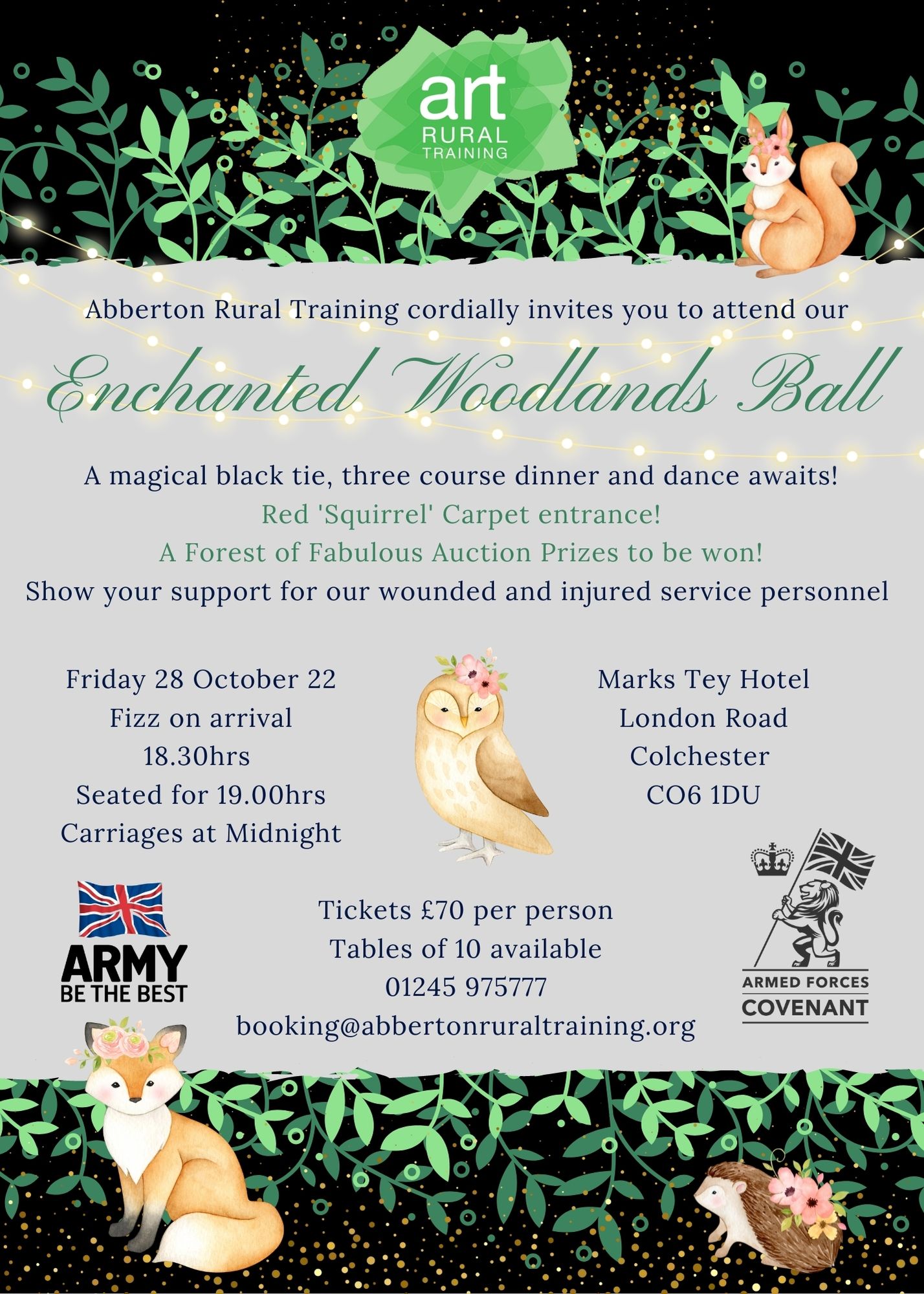 Armed Forces - Exercise Rustic Recovery Enchanted Woodlands Ball Appeal ...